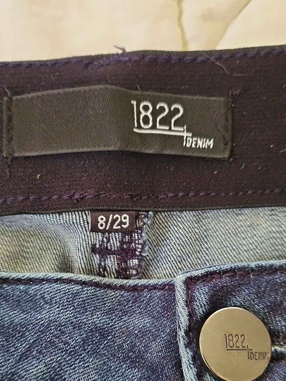 1822 Denim High Rise Boyfriend Jeans w/ Comfort Waistband- Size 8/29 - Picture 7 of 8